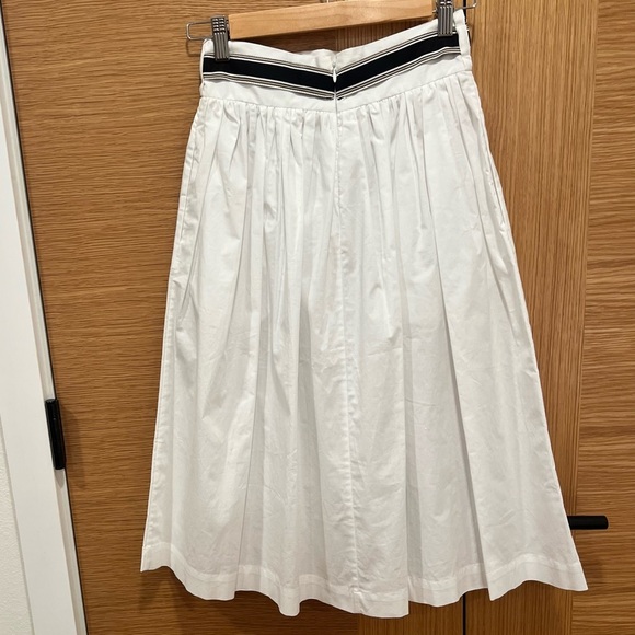 Cavalli Class | White Midi Skirt | Black Trim | Size 4 - Picture 4 of 8